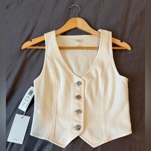 Wilfred white vest. XS. Brand new with tags.